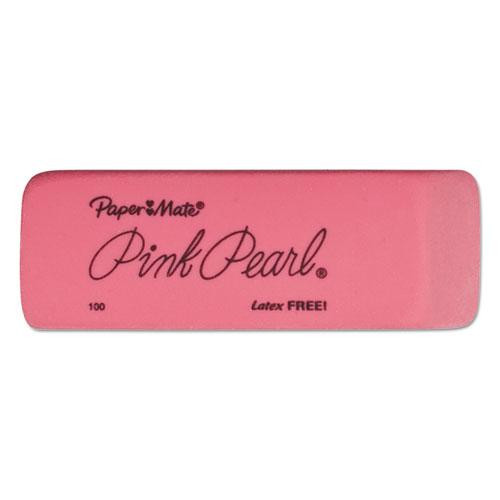 Pink Pearl Eraser, For Pencil Marks, Rectangular Block, Medium, Pink, 24/box