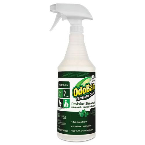 Rtu Odor Eliminator And Disinfectant,  Eucalyptus Scent, 32 Oz Spray Bottle