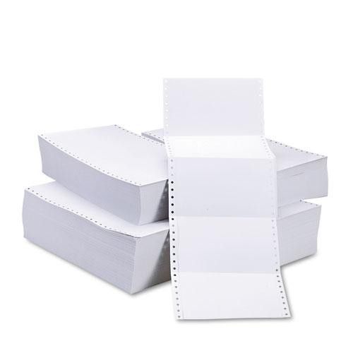 Continuous Postcards, Pin-fed, 4 X 6, White, 4,000/carton