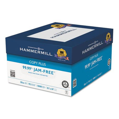 Copy Plus Print Paper, 92 Bright, 20 Lb Bond Weight, 8.5 X 14, White, 500 Sheets/ream, 10 Reams/carton