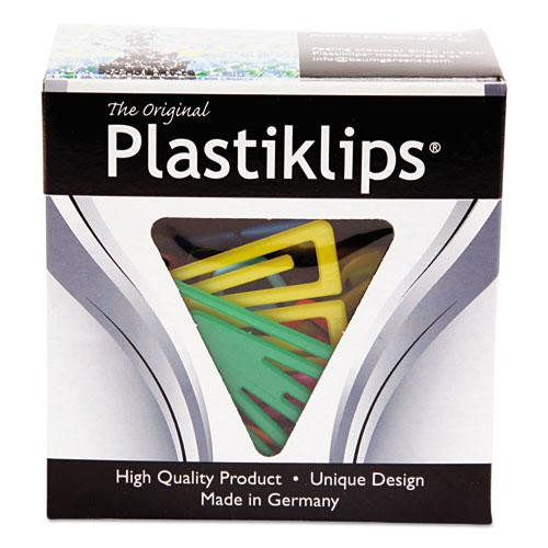 Plastiklips Paper Clips, Small, Smooth, Assorted Colors, 1,000/box