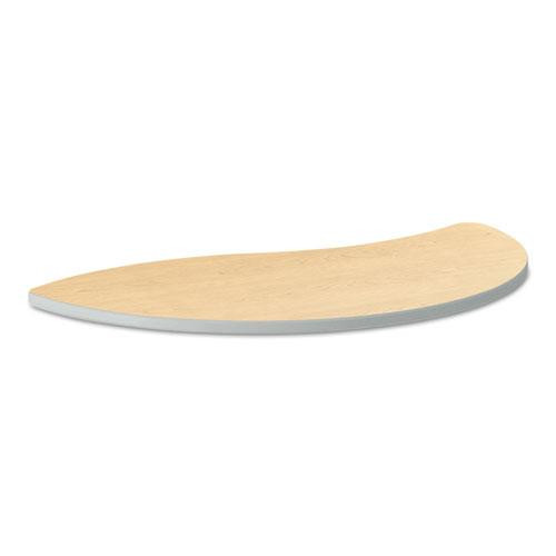 Build Half Round Shape Table Top, 60w X 30d, Natural Maple
