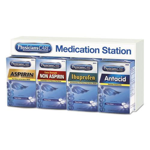 Medication Station, Aspirin, Ibuprofen, Non Aspirin Pain Reliever, Antacid