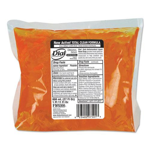 Gold Antibacterial Liquid Hand Soap Refill For Dial 800 Ml Dispenser, Floral, 800 Ml, 12/carton