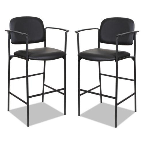Stool,w/arms,2/ct,bk