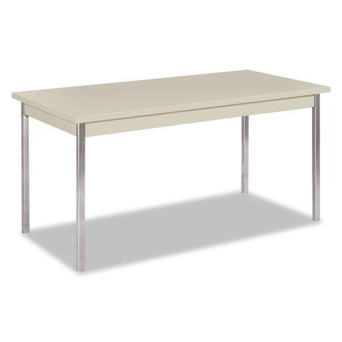 Utility Table, Rectangular, 60w X 30d X 29h, Light Gray
