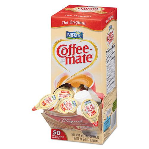 Liquid Coffee Creamer, Original, 0.38 Oz Mini Cups, 50/box, 4 Boxes/carton, 200 Total/carton