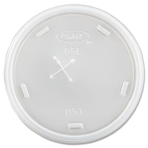 Plastic Cold Cup Lids, Fits 8 Oz To 9 Oz Cups, Translucent, 100 Pack, 10 Packs/carton