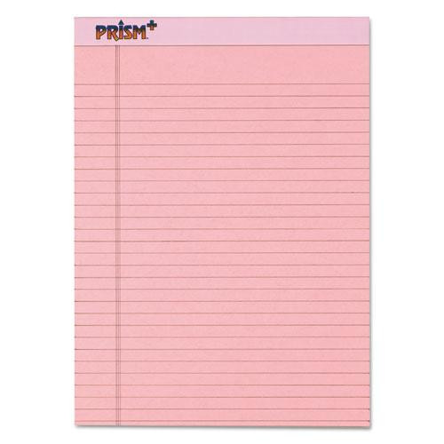 Prism + Colored Writing Pads, Wide/legal Rule, 50 Pastel Pink 8.5 X 11.75 Sheets, 12/pack
