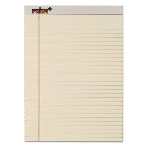 Prism + Colored Writing Pads, Wide/legal Rule, 50 Pastel Ivory 8.5 X 11.75 Sheets, 12/pack