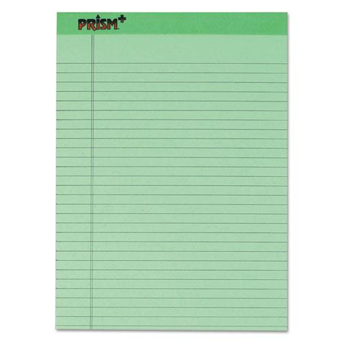Prism + Colored Writing Pads, Wide/legal Rule, 50 Pastel Green 8.5 X 11.75 Sheets, 12/pack