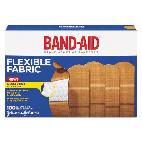 Flexible Fabric Adhesive Bandages, 1 X 3, 100/box