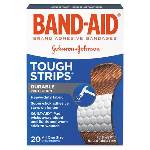 Flexible Fabric Adhesive Tough Strip Bandages, 1 X 4, 20/box