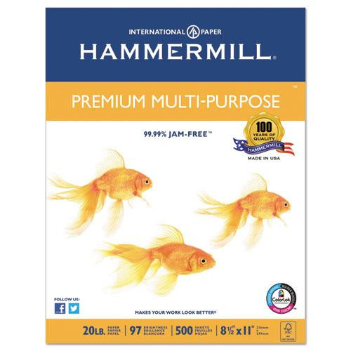 Premium Multipurpose Print Paper, 97 Bright, 20 Lb Bond Weight, 8.5 X 11, White, 500 Sheets/ream, 10 Reams/carton