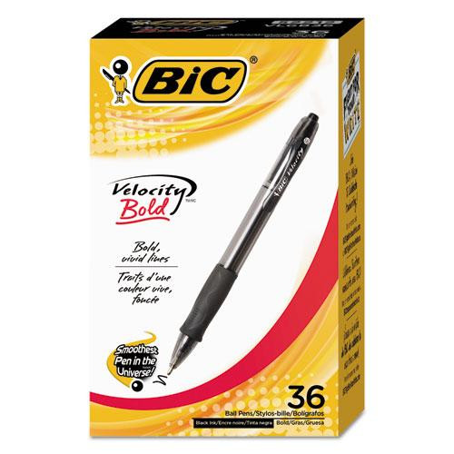 Glide Bold Ballpoint Pen Value Pack, Retractable, Bold 1.6 Mm, Black Ink, Black Barrel, 36/pack