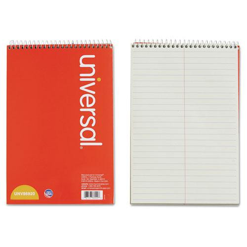 Steno Pads, Gregg Rule, Red Cover, 80 Green-tint 6 X 9 Sheets