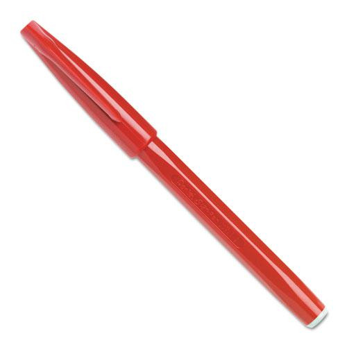 Sign Pen Fine Point Color Marker, Extra-fine Bullet Tip, Red, Dozen