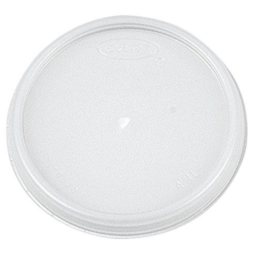 Plastic Lids, Fits 4 Oz Cups, Vented, Translucent, 100/pack, 10 Packs/carton