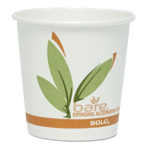 Bare Eco-forward Recycled Content Pcf Paper Hot Cups, 16 Oz, Green/white/beige, 1,000/carton