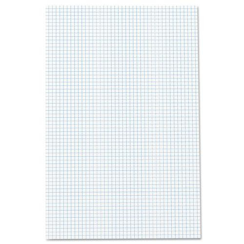 Quadrille Pads, Quadrille Rule (4 Sq/in), 50 White (standard 15 Lb Bond) 11 X 17 Sheets