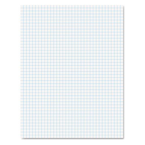 Quadrille Pads, Quadrille Rule (4 Sq/in), 50 White (heavyweight 20 Lb Bond) 8.5 X 11 Sheets