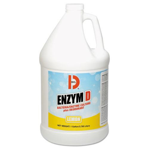 Enzym D Digester Liquid Deodorant, Lemon, 1 Gal Bottle, 4/carton