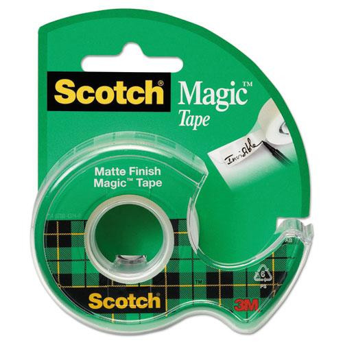Magic Tape In Handheld Dispenser, 1" Core, 0.75" X 25 Ft, Clear
