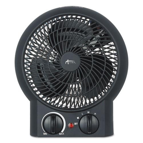 Heater Fan, 1,500 W, 8.25 X 4.37 X 9.5, Black