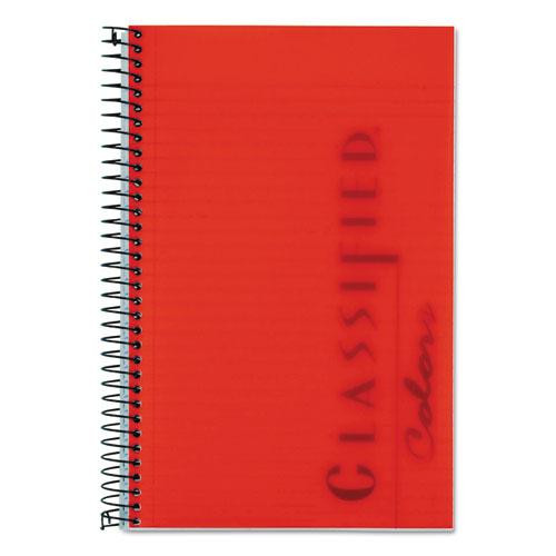 Color Notebooks, 1 Subject, Narrow Rule, Ruby Red Cover, 8.5 X 5.5, 100 White Sheets