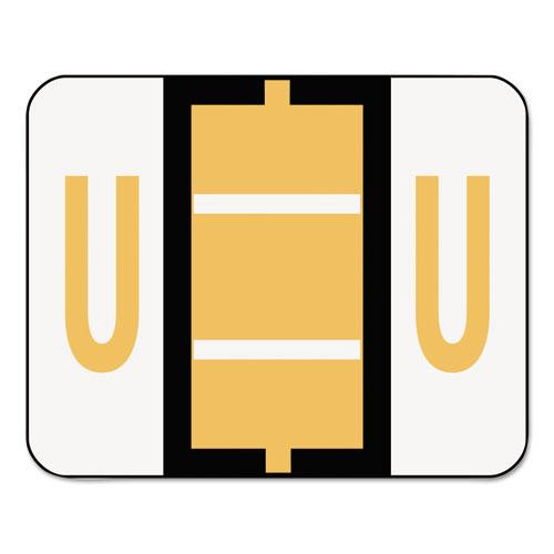 A-z Color-coded End Tab Filing Labels, U, 1 X 1.25, White, 500/roll