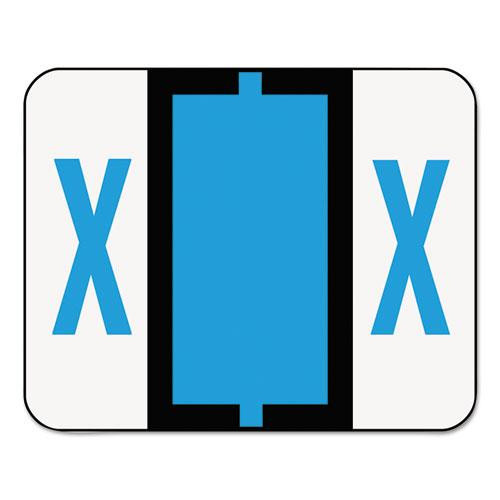 A-z Color-coded End Tab Filing Labels, X, 1 X 1.25, White, 500/roll