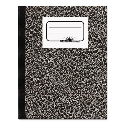 Composition Book, Wide/legal Rule, Black Marble Cover, 10 X 7.88, 80 Sheets