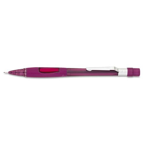 Quicker Clicker Mechanical Pencil, 0.9 Mm, Hb (#2.5), Black Lead, Transparent Burgundy Barrel