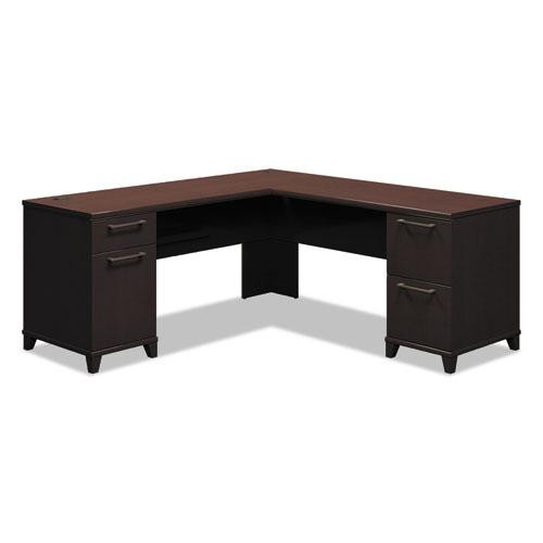 Enterprise Collection L-desk Pedestal, 70.13" X 70.13" X 29.75", Mocha Cherry, (box 1 Of 2)