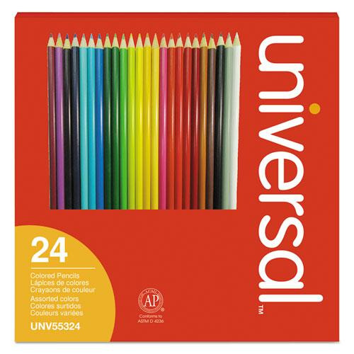 Woodcase Colored Pencils, 3 Mm, Assorted Lead/barrel Colors, 24/pack