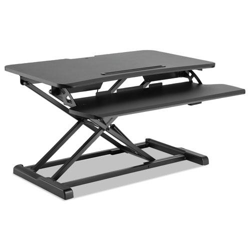Adaptivergo Two-tier Sit-stand Lifting Workstation, 31.5" X 26.13" X 4.33" To 19.88", Black