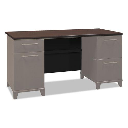 Desk,60" Dbl Ped-bx 2,mca