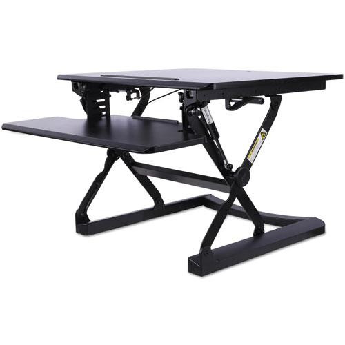 Adaptivergo Two-tier Sit-stand Lifting Workstation, 26.75" X 31" X 5.88" To 19.63", Black