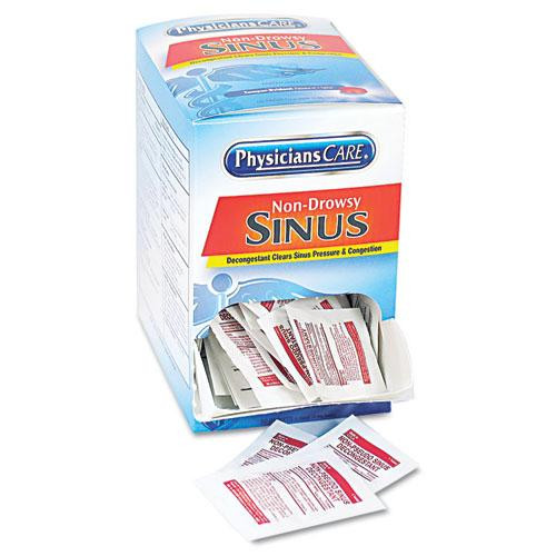 Sinus Decongestant Congestion Medication, One Tablet/pack, 50 Packs/box