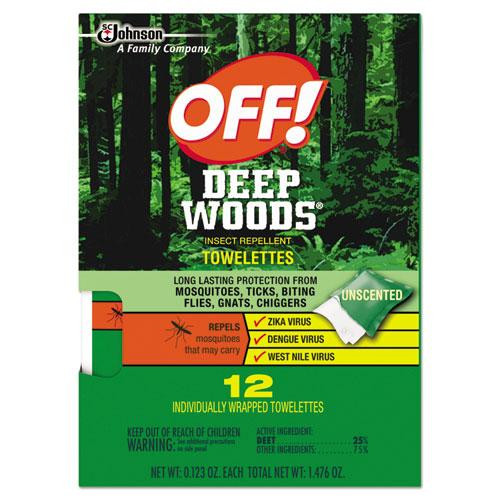 Deep Woods Towelettes, 12/box, 12 Boxes/carton