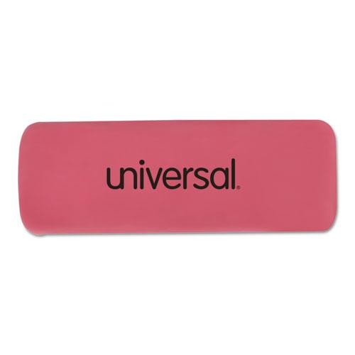 Bevel Block Erasers, For Pencil Marks, Slanted-edge Rectangular Block, Large, Pink, 20/pack