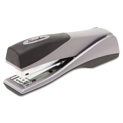 Optima Grip Full Strip Stapler, 25-sheet Capacity, Silver