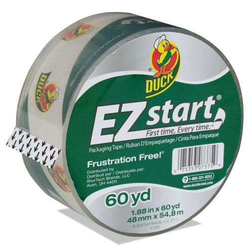 Ez Start Premium Packaging Tape, 3" Core, 1.88" X 60 Yds, Clear