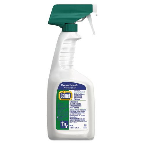 Disinfecting-sanitizing Bathroom Cleaner, 32 Oz Trigger Spray Bottle, 8/carton