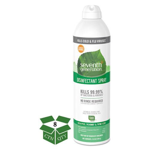 Disinfectant Sprays, Eucalyptus/spearmint/thyme, 13.9 Oz Spray Bottle, 8/carton