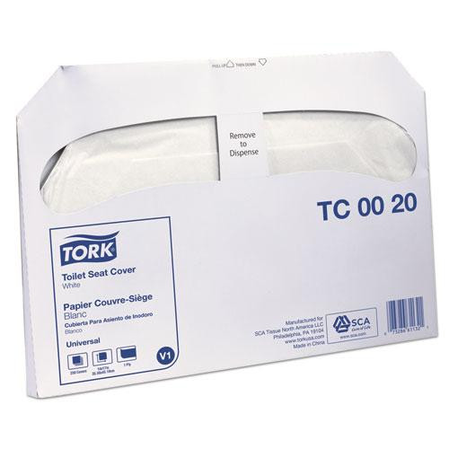 Toilet Seat Cover, Half-fold, 14.5 X 17, White, 250/pack, 20 Packs/carton