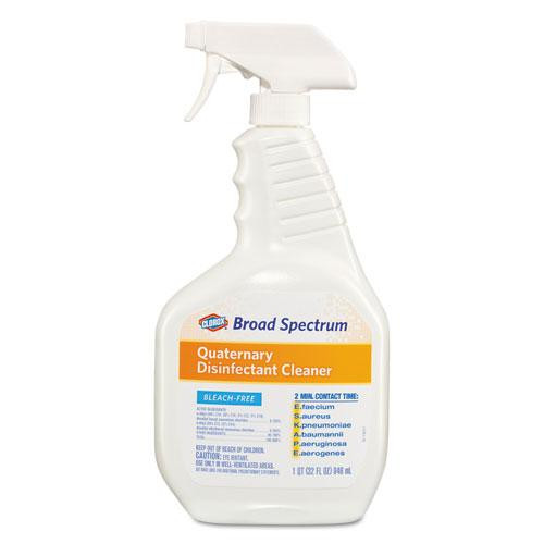 Broad Spectrum Quaternary Disinfectant Cleaner, 32 Oz Spray Bottle