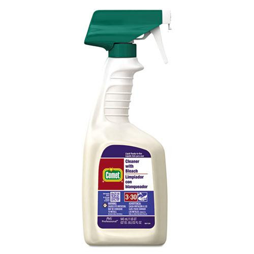 Cleaner With Bleach, 32 Oz Spray Bottle, 8/carton