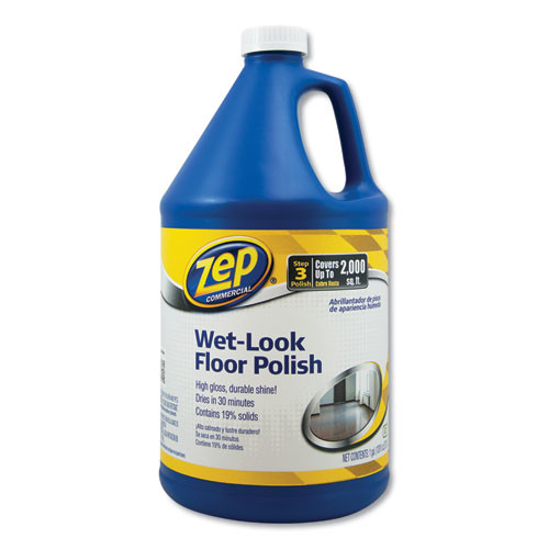 Wet Look Floor Polish, 1 Gal, 4/carton