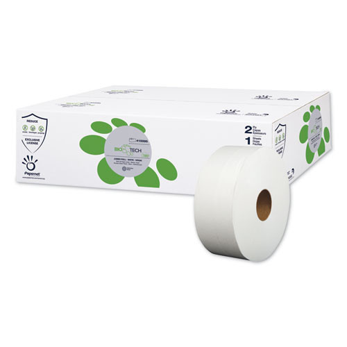 Biotech Toilet Tissue, Septic Safe, 2-ply, White, 3.3" X 1,000 Ft, 12 Rolls/carton